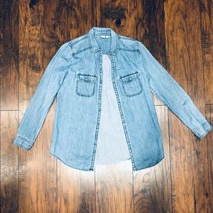 Brass Plum Nordstrom Chambray button down shirt